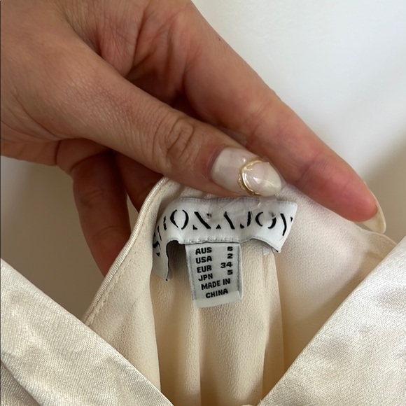 Shona Joy La Lune Slip Dress Ivory Bridal - Picture 4 of 7